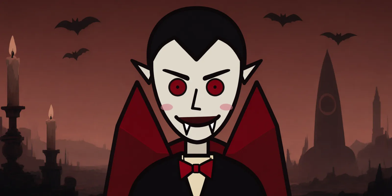 Count Vladex in his castle by candlelight
